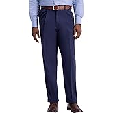 Haggar Men's Work to Weekend Classic Fit Flat Front & Pleat Regular and Big and Tall Sizes