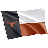 Desert Cactus University of Texas UT Flag - 3 x 5 Feet Longhorns Flag, Indoor/Outdoor Durable Fabric, 100% Polyester Design (Style Y)