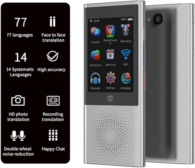 Écouteur Traducteur Instantané Avec 164 Langues/6 Modes De