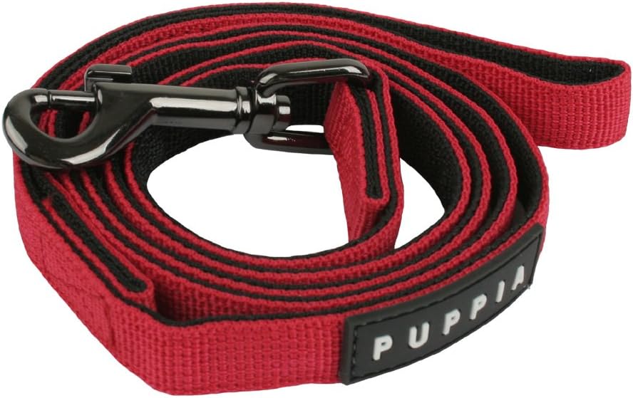 Puppia Nylon Lead Soft Dog Collar, Small, Red