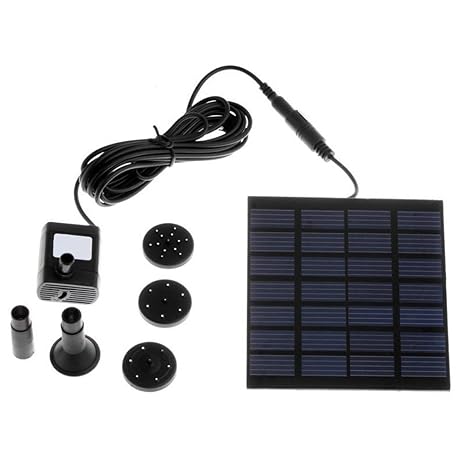 kangmaosm Solar Power Fountain Water Pump Panel Kit Pool Garden Brushless Waterpump