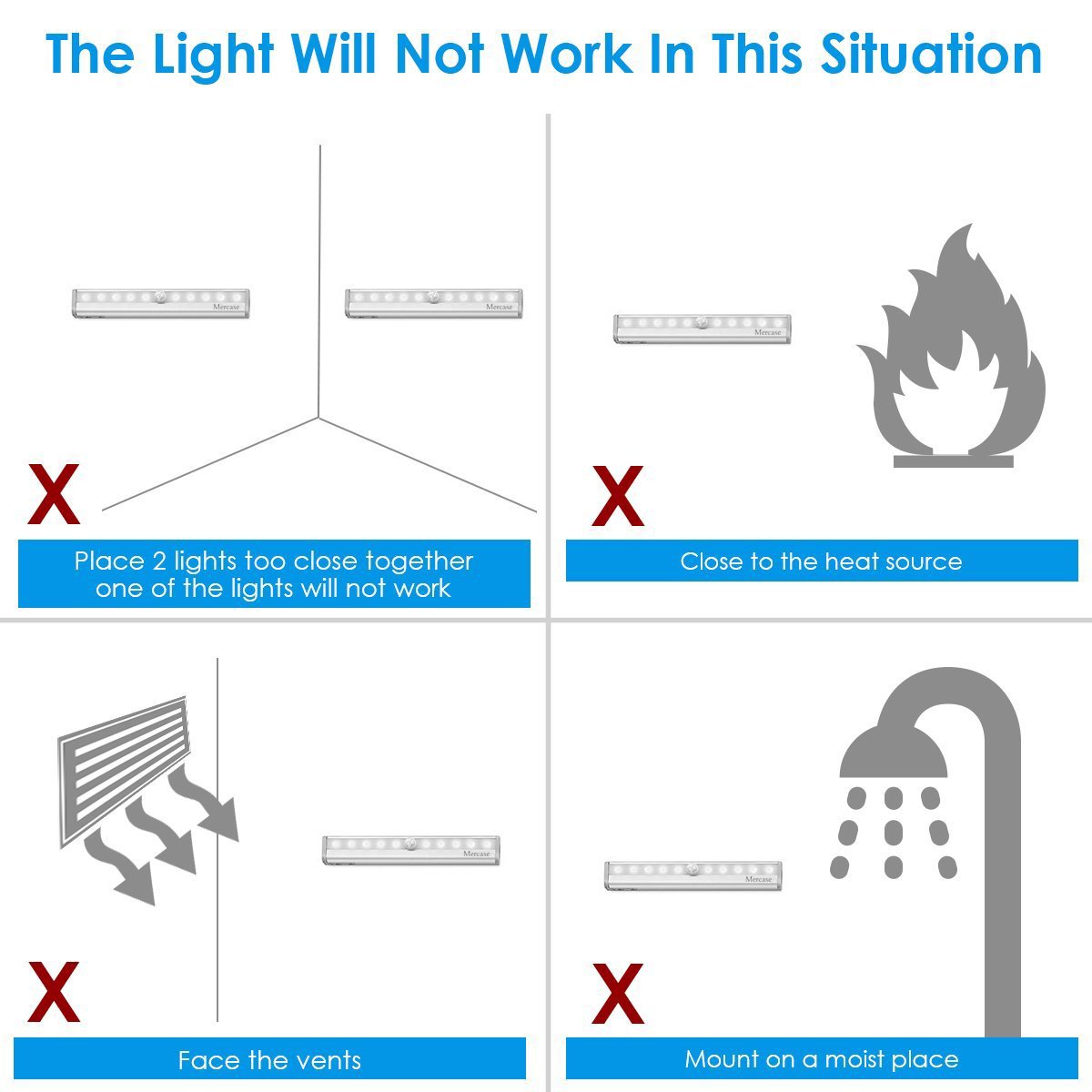 luce per Armadio con Sensore,Lampada Armadio con Sensore Luce e di Movimento Alimentata a Batterie Luce Notte per Armadio,Comodino,Corridoio(Confezione da 2)