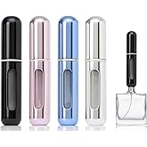 ILZAR Travel Perfume Bottle Refillable Atomizer Sprayer for Perfume, Travel Size Perfume Refill Bottle and Pocket Perfume Dis