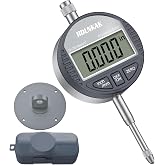 HDLNKAK Digital Dial Indicator Gauge 1"/25.4mm, Resolution: 0.0005''/0.01mm | Electronic Digital Dial Indicator with Inch/Metric Conversion, LCD Display for Lathe, 3D Printing, Workshop, CNC, Table Saw