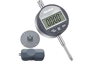 Electronic Digital Dial Indicator Gauge Inch/Metric Conversion 0-1 Inch/25.4 mm Digital Probe Indicator Dial Test Gauge High 
