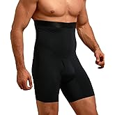 TOPELLER Men Tummy Control Shorts High Waist Slimming Body Shaper Compression Shapewear Belly Girdle Underwear Boxer Briefs