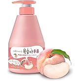 WELCOS KWAILNARA Peach Milk Body Lotion (19.75 Fl Oz) – Korean Body Lotion for Smooth & Soft Skin | Milk Protein, Royal Jelly, & Peach Extract for Radiant Skin | Paraben-Free & Non-Greasy