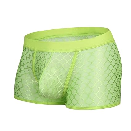 Celucke Unterwäsche Herren Transparent, Männer Niedrige Taille Mesh Boxer Beule Comfy Shorts Unterhose Unterwäsche
