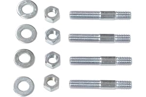 Car Carburetor Studs Set, 2 Inch Car Intake Manifold Carburetor Studs Metal Carb Mounting Stud Kit with Spacers Nuts for 5/16