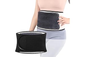 Waist Warmer, Men Women Winter Thicken Thermal Plush Warm Waist Belt, Adjustable Lumbar Support Belt, Cozy Warm Stomach Abdom