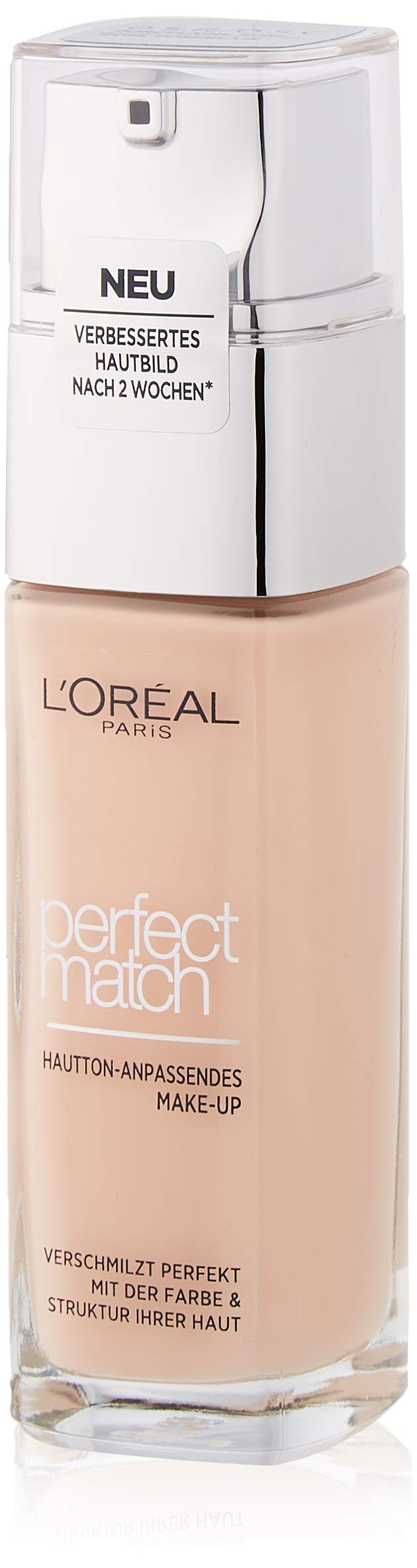 L'Oréal Paris Perfect Match Make-Up, Liquid Foundation with Hyaluronic and Aloe Vera, No. 0.5.R/0.5.C Rose Porcelain, 30 ml