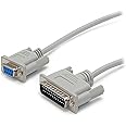 StarTech.com 10 ft Cross Wired DB9 to DB25 Serial Null Modem Cable - F/M - Null modem cable - DB-9 (F) to DB-25 (M) - 10 ft -