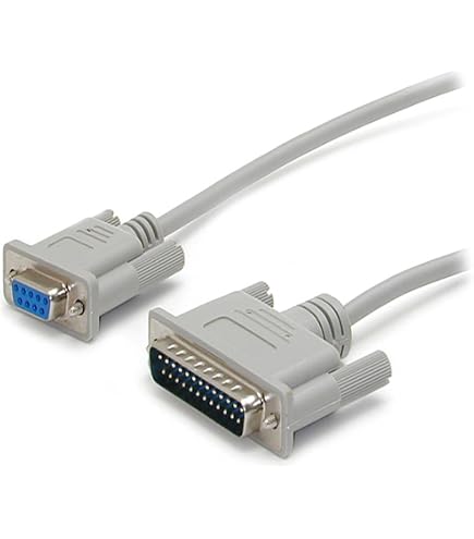 Kentek DB9 Male To Male Serial Port Adapter - Molded RS-232 Connector