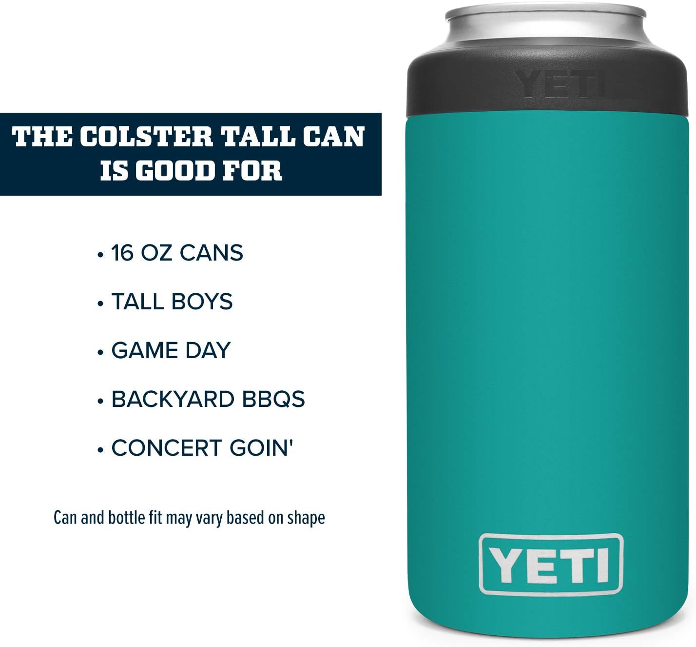 yeti rambler 16 oz colster tall can insulator