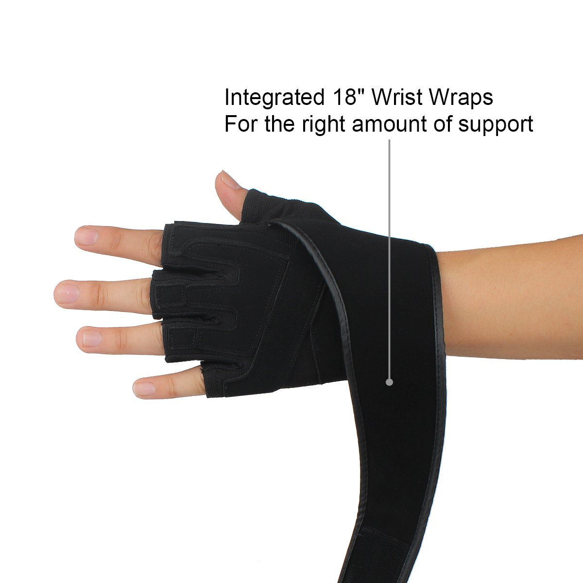 Trideer Padded Weight Lifting Gloves, Gym Gloves, Workout Gloves