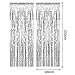 Sumind 8 Pack Foil Curtains Fringe Curtains Tinsel Backdrop Metallic Curtains for Birthday Wedding Party Photo Booth Decorations (Silver)