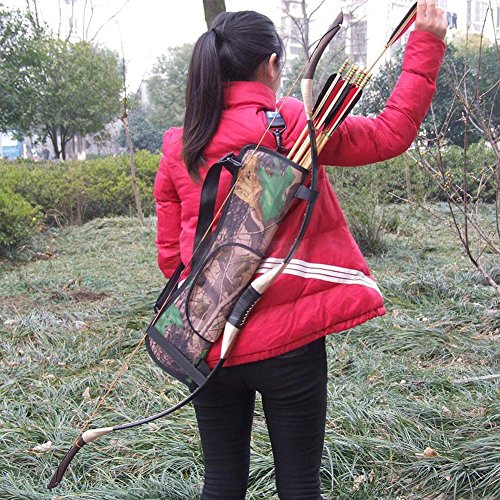 Domybest Target Hunting Archery Quiver Back Hip Waist Bag Arrow Bow Holder Pouch