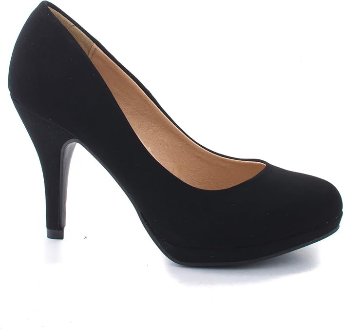 Women's Classic Dress Pump W Extra Cushioned In Sole Round Toe & Platform Amazon.ca Shoes