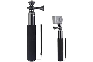 WOLFANG Action Camera Selfie Stick Compatible with Action Camera Gopro/DJI/Surfola/Apexcam