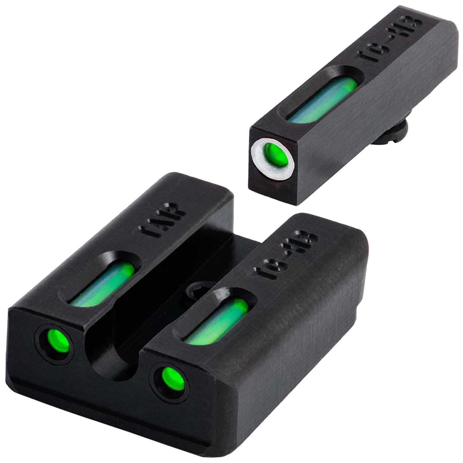 TruGlo TFK Fiber Optic and Tritium Handgun Pistol Laser Sight Accessories with Front Focus Lock and Fortress Finish Protection, Fits Taurus Models Image