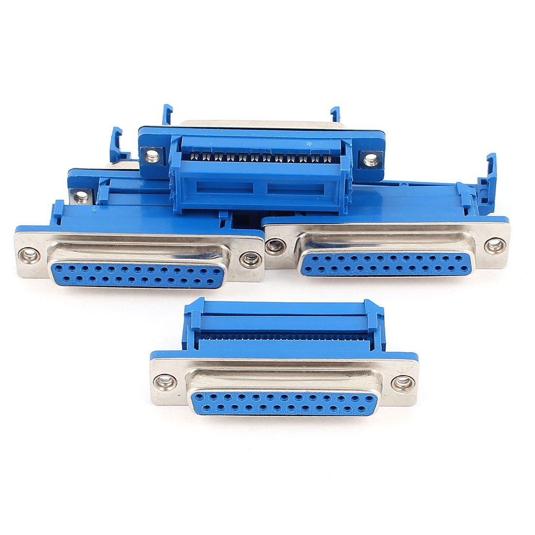 sourcing map 5Pcs Parallel Port DB25 25 Pin Female IDC Flat Ribbon Cable Connector