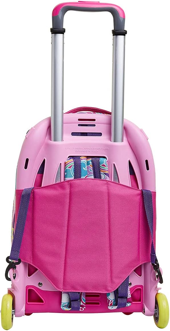 Sj Gang Trolley New Tech, Puppies Di, Rosa, 3in1 Backpack Use with Cross-Over System, School and Leisure, Pink - Image 5