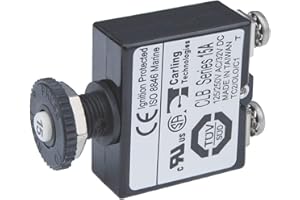 Blue Sea Systems Push Button Reset-Only CLB Circuit Breakers with Screw Terminals