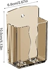 Quzente No Drill Floating Remote Wall Holder - Chic Phone Storage Rack view 6