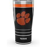 Tervis Traveler Clemson Tigers - Night Game Triple Insulated Tumbler Travel Cup Keeps Drinks Cold & Hot, 20oz, Stainless Steel