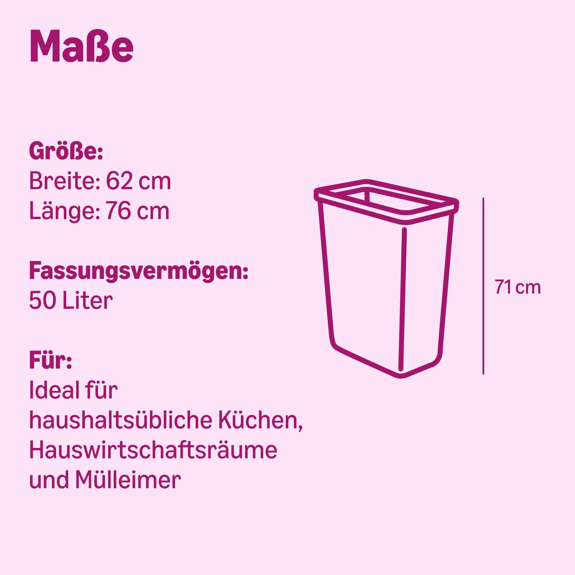 by Amazon Müllbeutel 20 x 50 L (Früher Our Essentials) - Verpackung kann variieren 5