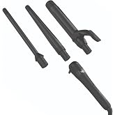 Bio Ionic Twist 3-in-1 Interchangeable Curling Iron &amp; Wand Set, 1 Handle with 3 Swappable Ceramic Barrels (0.5" Wand, 1" Tapered, 1.25" Clip), Ionic, Dual Voltage, All Hair Types