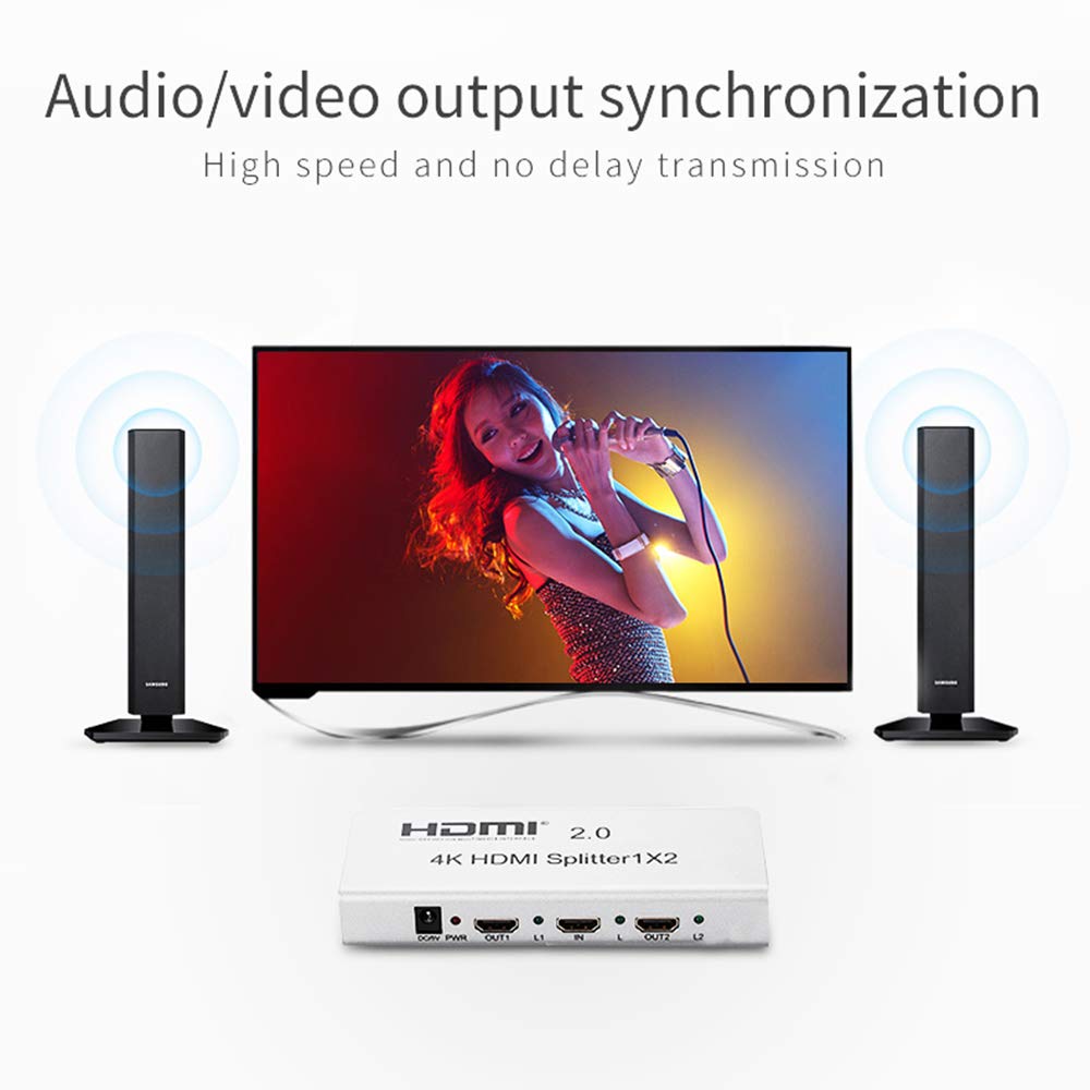 Unnlink 8 Ports Hdmi Splitter 1x8 Hdmi 2 0 Hdcp 2 2 Uhd4k 60hz Fps Hdr 10bit Deep Color Rgb Yuv4 4 4 18gbps 3d 1 In 8 Out Compatible With Ps4 Xbox One Roku Fire Tv Apple Tv