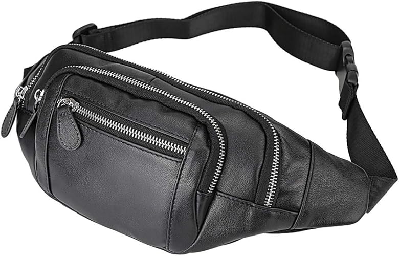 Amazon Mskw ウエストバッグ 本革 メンズ 牛革 ナッパレザー 軽量 撥水 ウエストポーチ ヒップバック アウトドア 黒 ブラック 雅革 マサカワ ウエストバッグ
