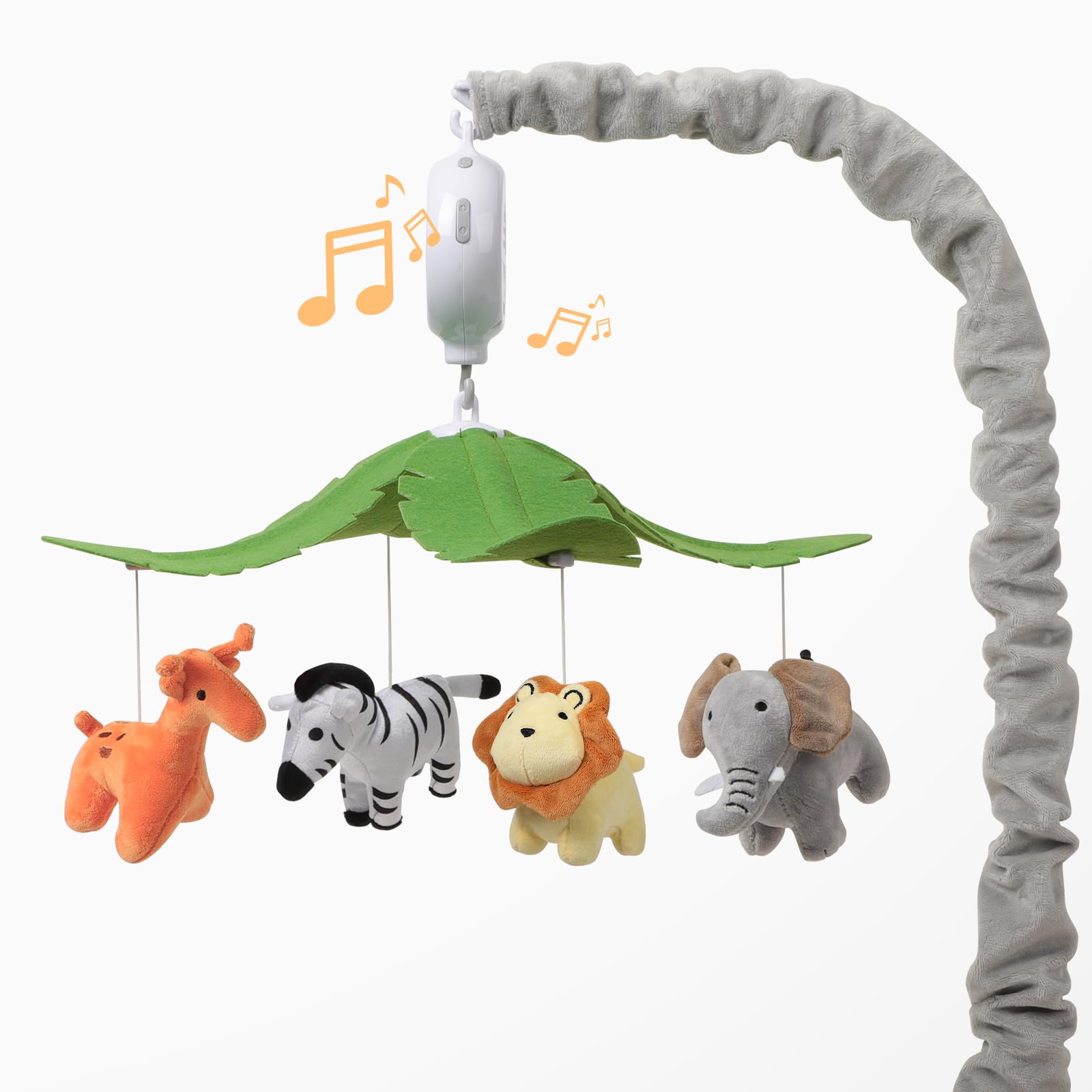 Photo 1 of NICEMER Baby Crib Mobile - Jungle Animal Mobile for Crib Nursery Musical Mobile Gender Neutral for Boys and Girls with 12 Lullabies Ceiling Mobile Presents for Newborn