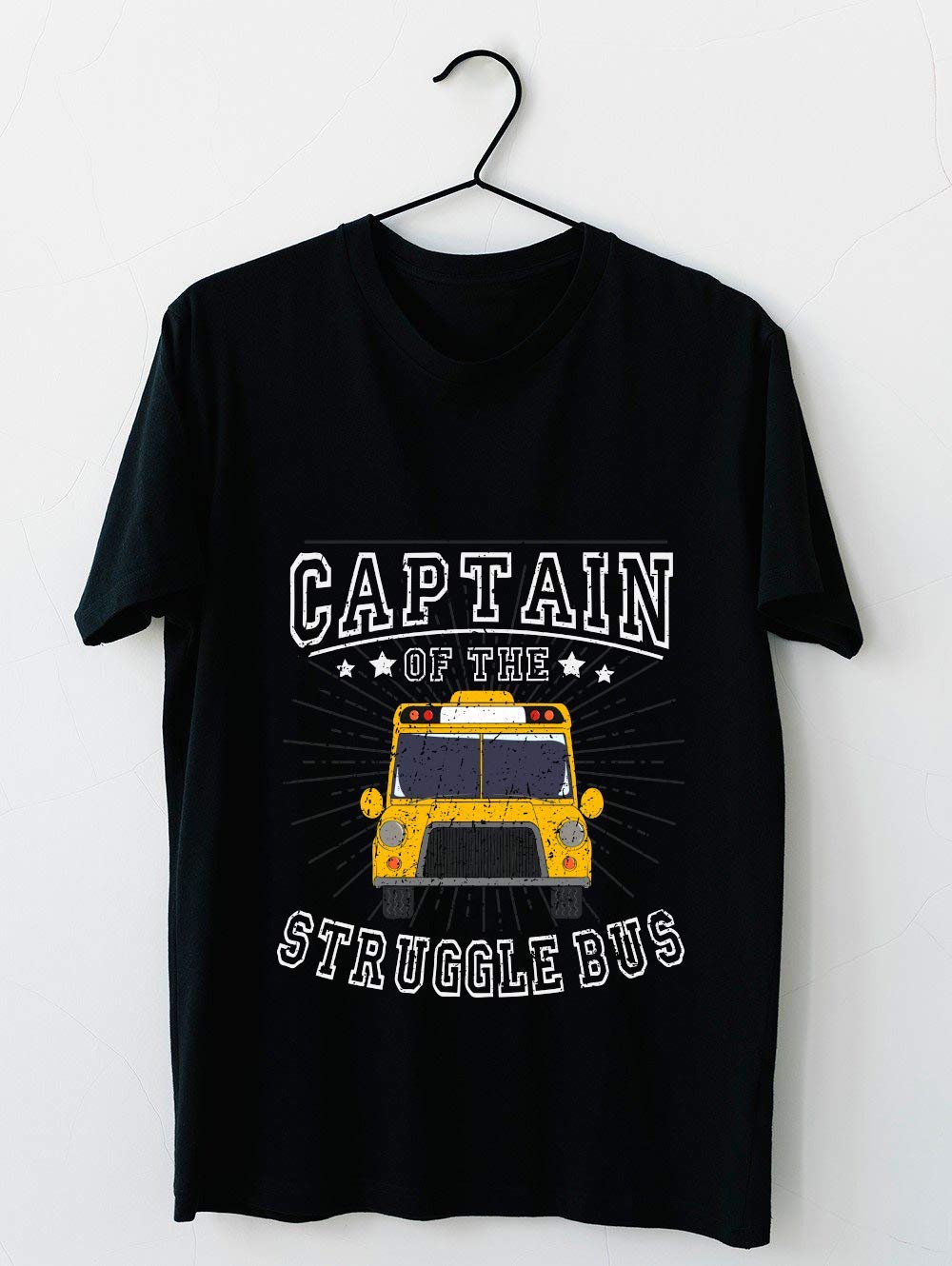 Captain Of The Struggle Bus T-shirt Funny School Tea S Tee 55 T Shirt For Unisex