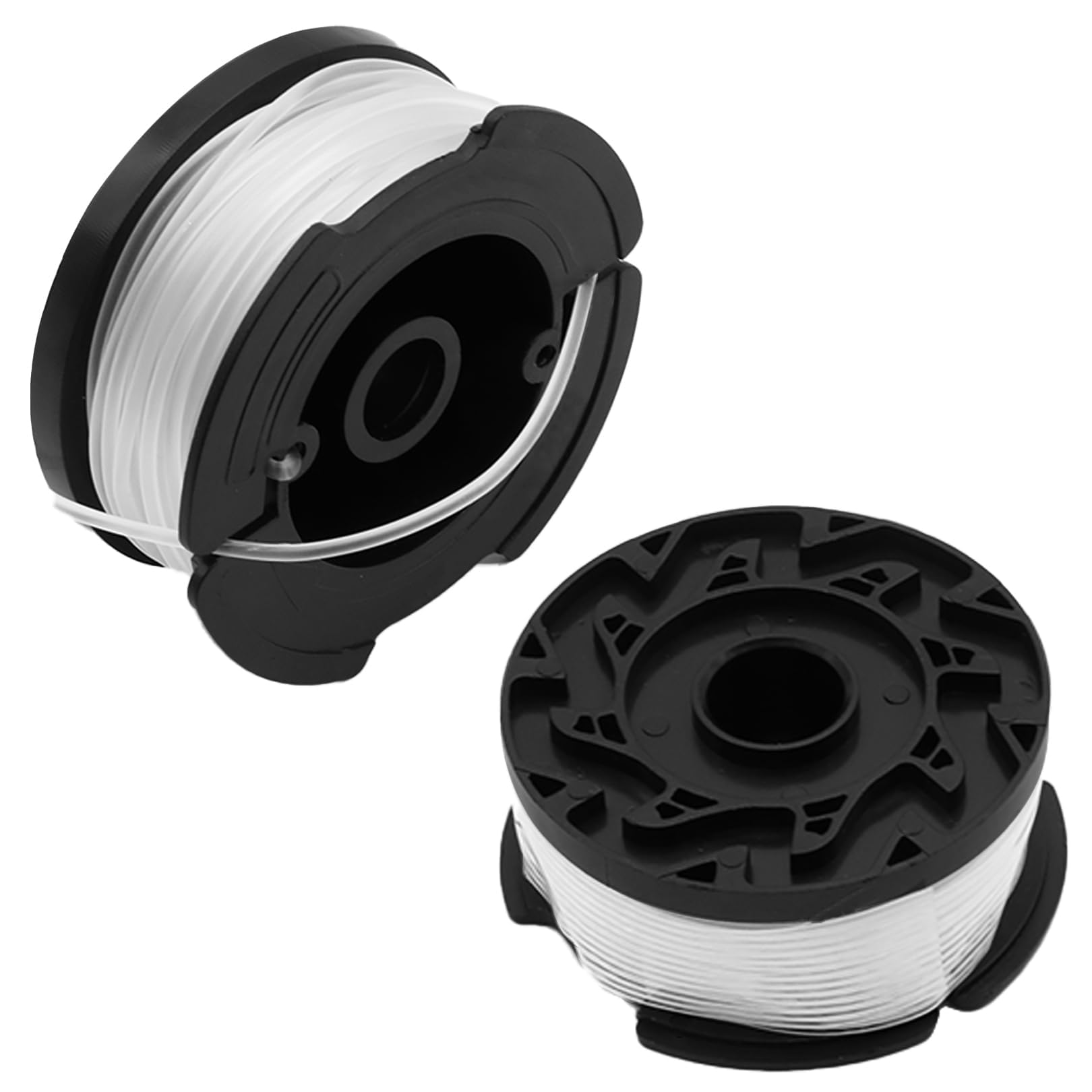 CODKU 2 Pack Strimmer Spool Line Compatible with Black Decker Grass Strimmer Wire A6481 A6485 Spool Line Reflex Strimmer ST5530-GB GLC3630L20-GB STC1820PC-GB BESTA525-GB, 20m Trimmer Spools Replacet