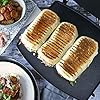 Breville Sandwich/Panini Press & Toastie Maker | 4-Slice | Non-stick-coated aluminium plates | Stainless Steel [VST026]