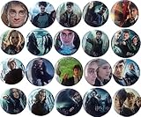 The Bigger Vivider 1 .75 inch Badge / Button / Pin / Pinback/ Button Set, (Harry potter)