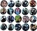 The Bigger Vivider 1 .75 inch Badge / Button / Pin / Pinback/ Button Set, (Harry potter)