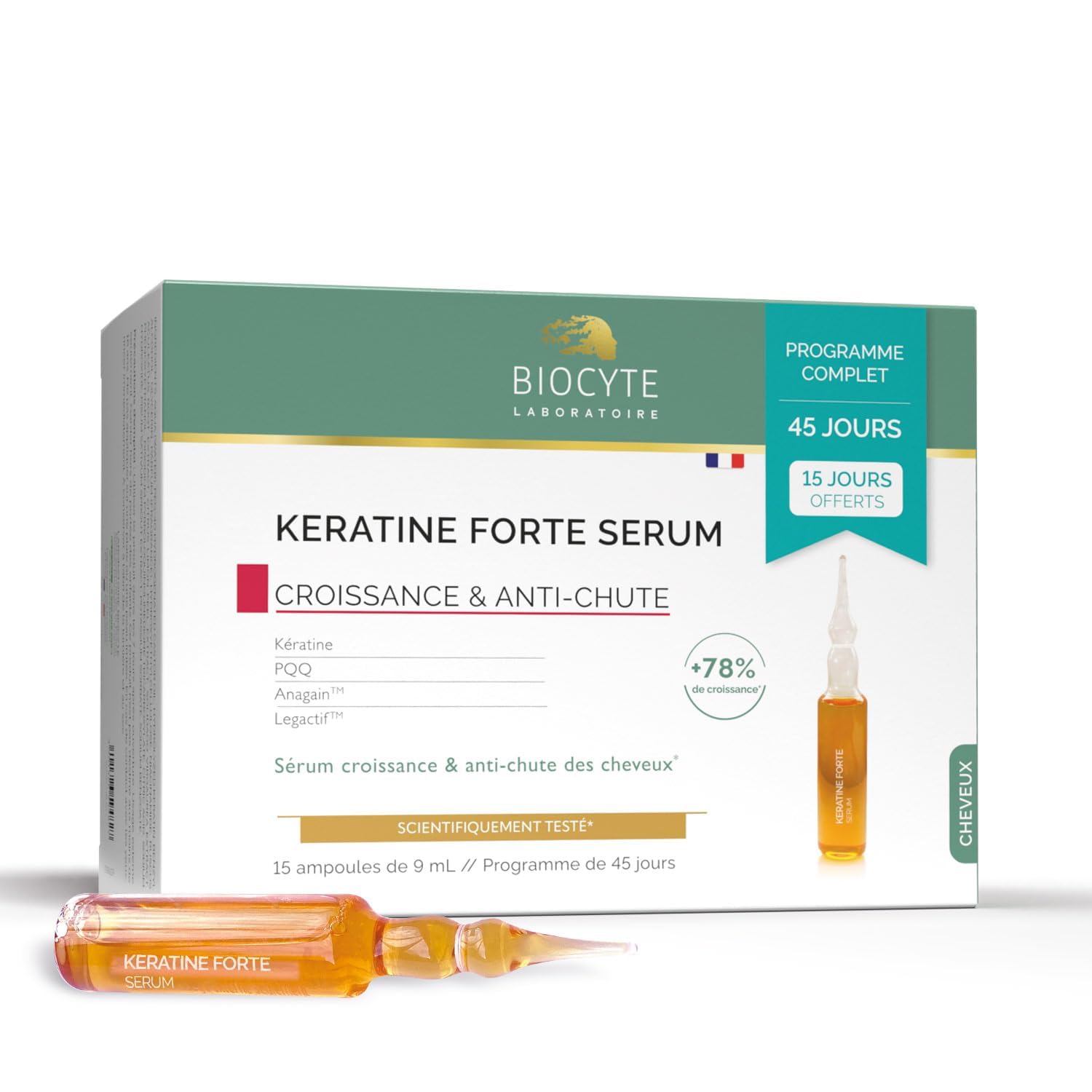 Biocyte Anti-Hair Loss Keratine Forte Serum 3 x 5 Phials
