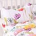 Artextile Yellow Floral Poppy Bedding Reversible Coverlet Bedspread 3-Pieces Quilt Set ,Queen Size