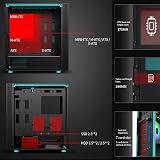 EGEN E-ATX PC Computer Case Water-Cooled Gaming Office Host Glass Side ARGB Fans view 4