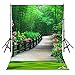 LYLY County 5×7 FT Morning Woods Road Theme Photography Background Cloth Backdrop Studio Props Photography LYGE201