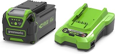 Greenworks 40V 4Ah Battery G40B4 & Universal Charger G40UC Kit