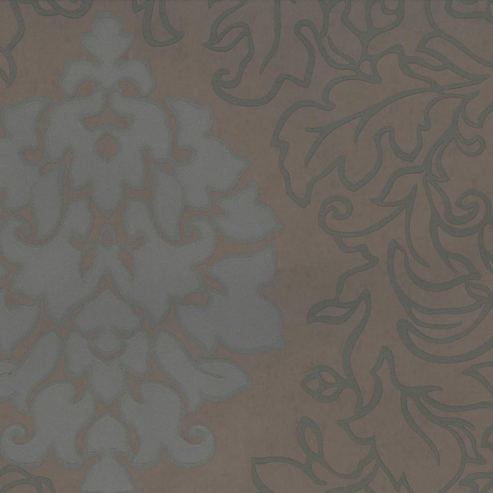 Dutch Wallcoverings 6827-1 Wallpaper Damask Brown