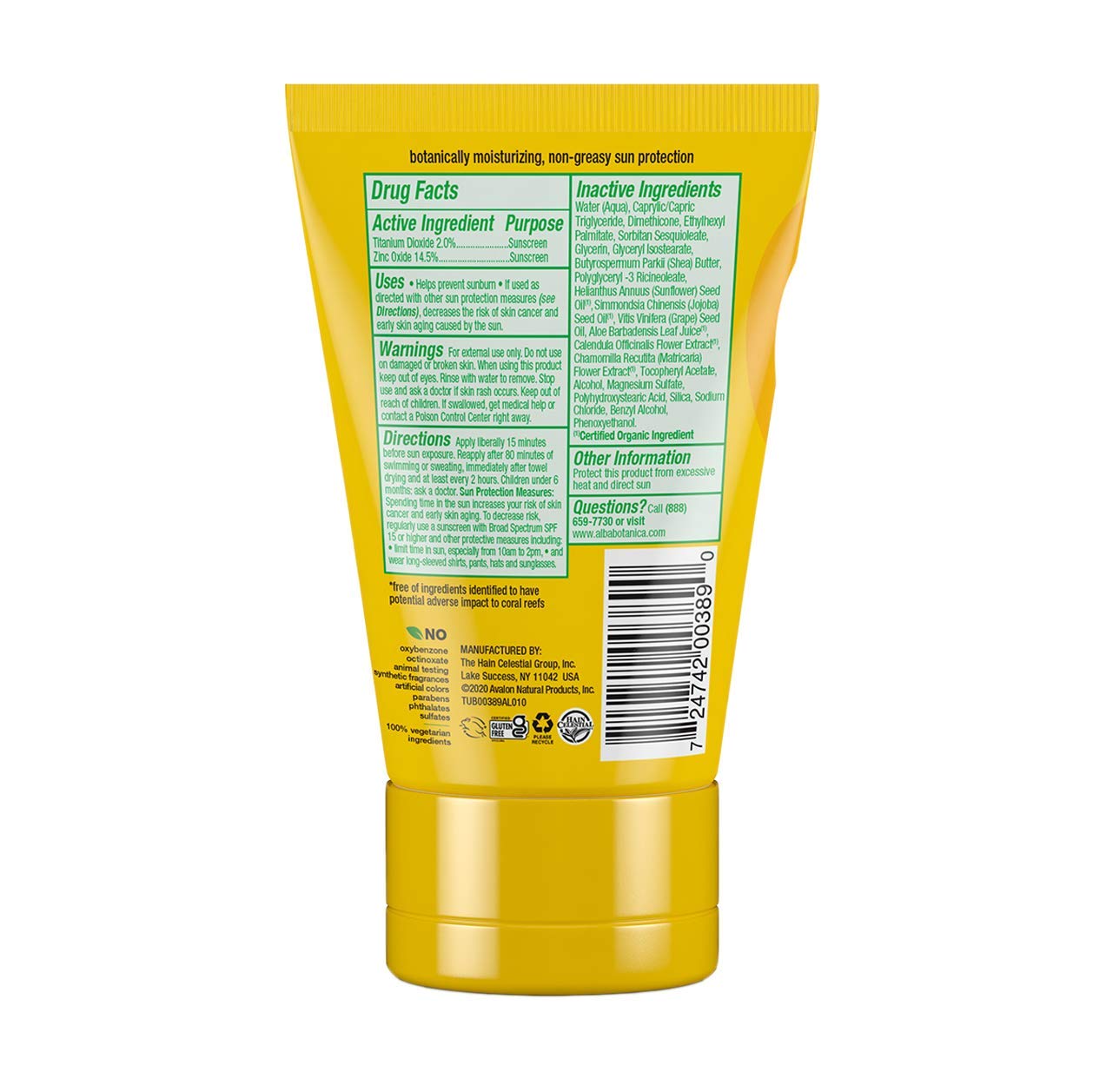 Alba Botanica Sunscreen Lotion, Sensitive Mineral, SPF 30, Fragrance Free, 4 Oz: Beauty