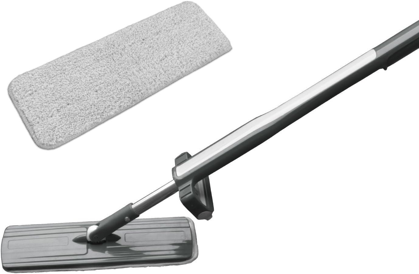 Lifeeasy 18" Professional Microfiber Mop | Stainless Steel Handle | Premium Mop Pads + 2 FREE Microfiber Cloths