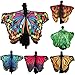 VESNIBA Soft Fabric Butterfly Wings Shawl Fairy Ladies Nymph Pixie Costume Accessory (197125CM, Orange)