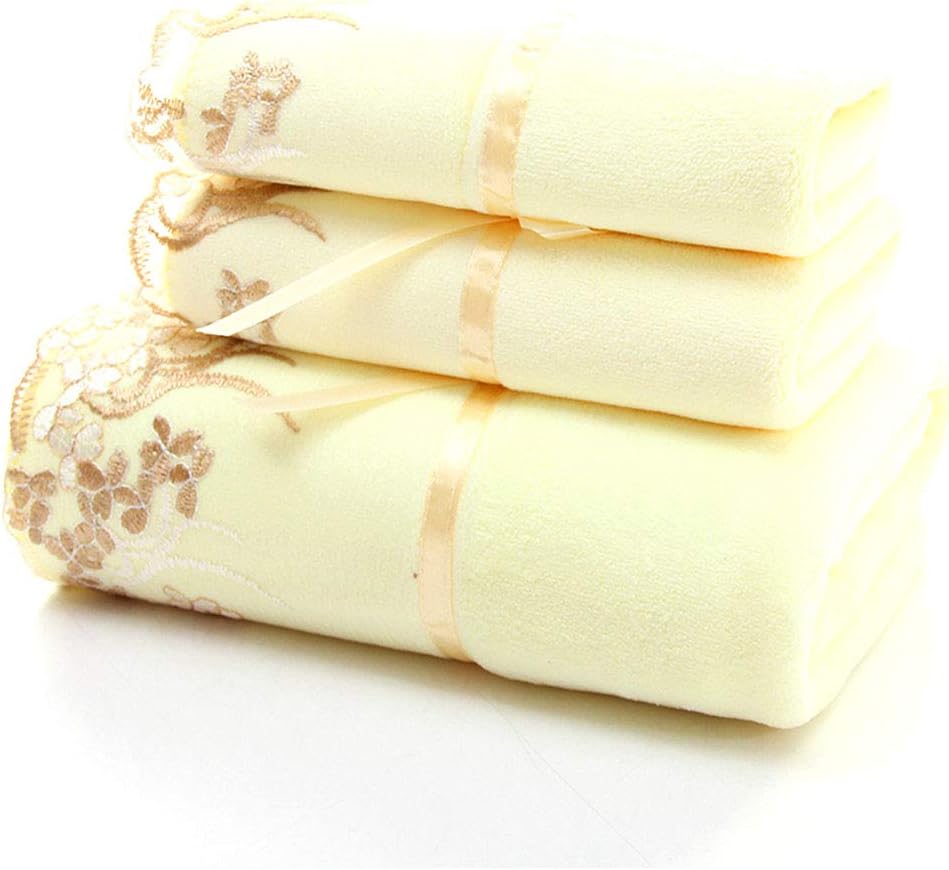 Bath Towel Sets Prime Yellow Fast Drying Large Bathroom Towels Decorative Luxury Premium Spa Hotel Quality 1 Bath Towels And 2 Hand Amazon Ca Home Kitchen