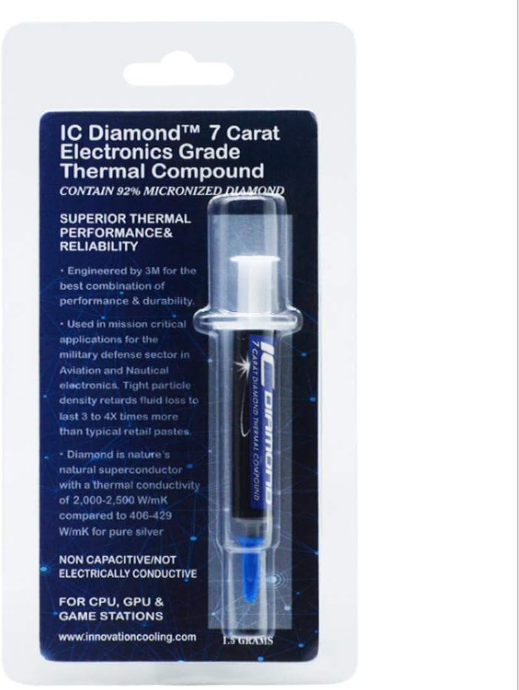 IC Diamond Innovation Cooling 7 Carat Thermal Compound - 1.5 Grams